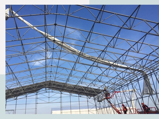 Шатровые ангары от 609 руб. в чернушке и Пермском крае