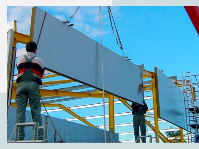 Монтаж сэндвич-панелей в чернушке от 609 руб.